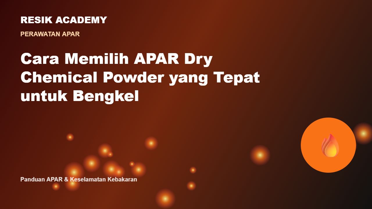 Cara Memilih APAR Dry Chemical Powder yang Tepat untuk Bengkel