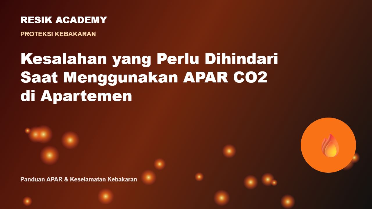 Kesalahan yang Perlu Dihindari Saat Menggunakan APAR CO2 di Apartemen