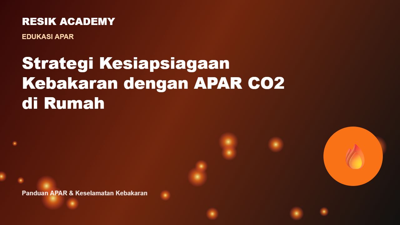 Strategi Kesiapsiagaan Kebakaran dengan APAR CO2 di Rumah