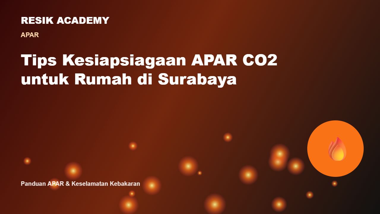 Tips Kesiapsiagaan APAR CO2 untuk Rumah di Surabaya