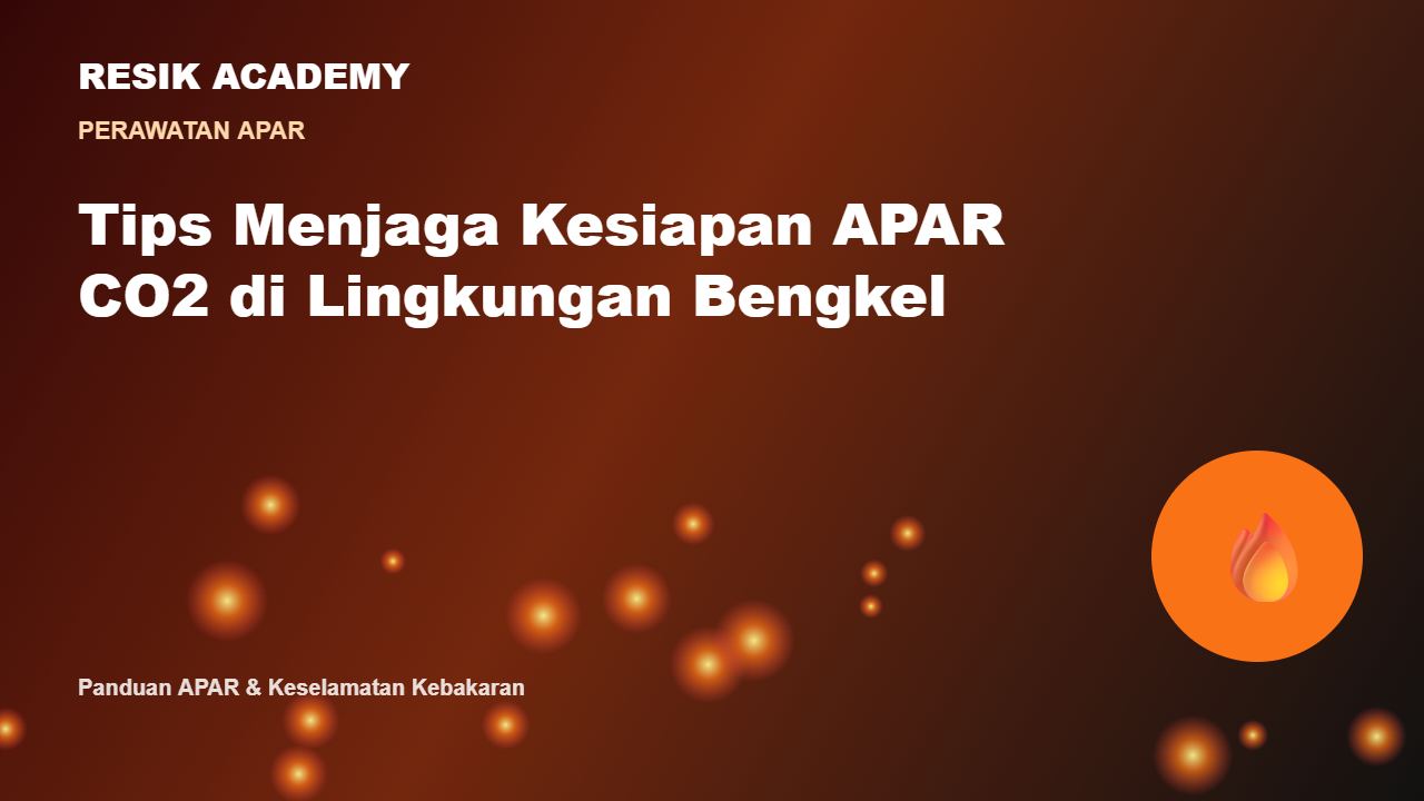 Tips Menjaga Kesiapan APAR CO2 di Lingkungan Bengkel