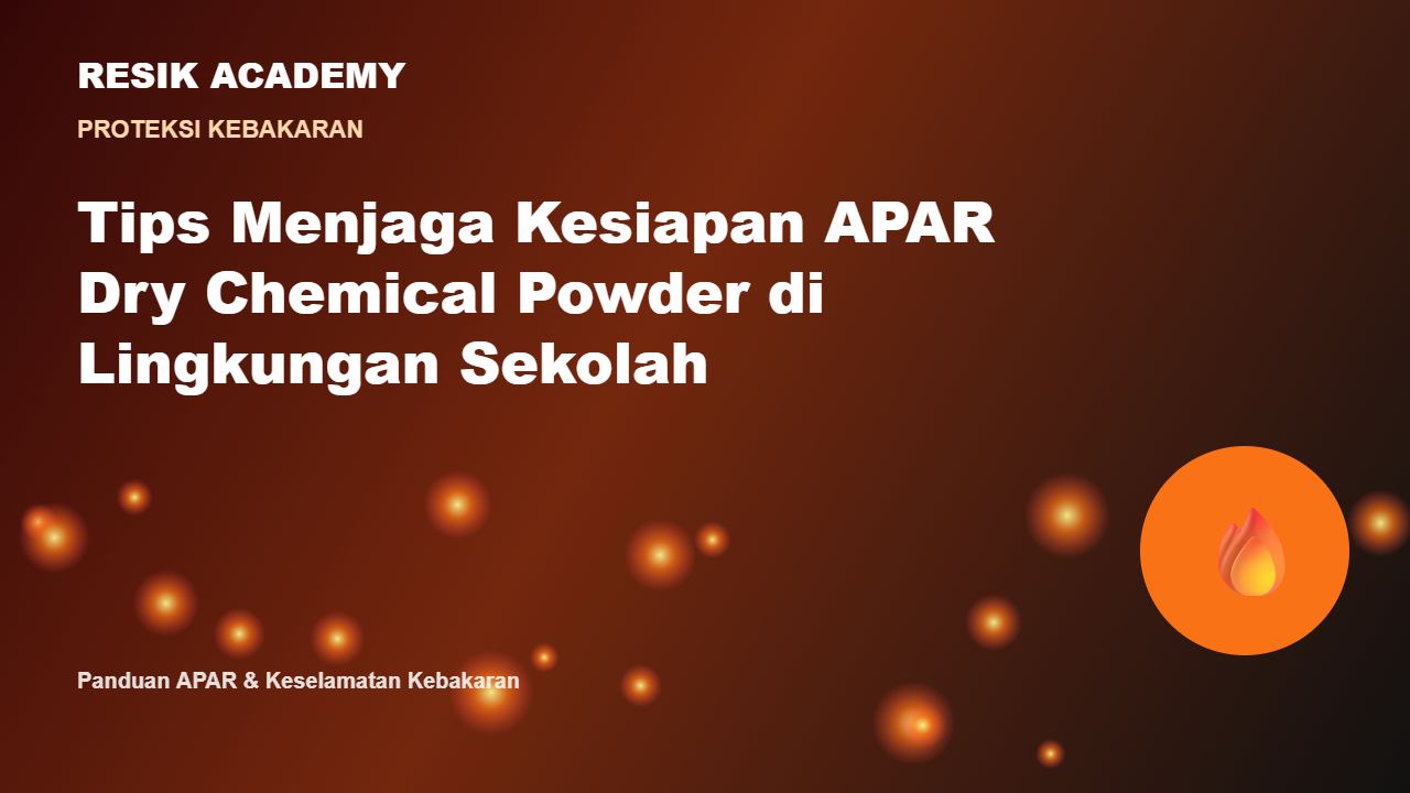 Tips Menjaga Kesiapan APAR Dry Chemical Powder di Lingkungan Sekolah